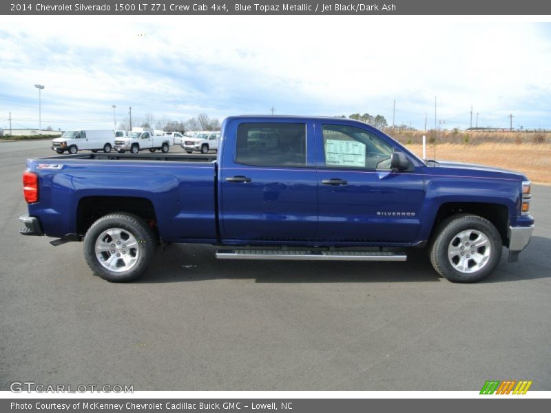 Blue Topaz Metallic / Jet Black/Dark Ash 2014 Chevrolet Silverado 1500 LT Z71 Crew Cab 4x4