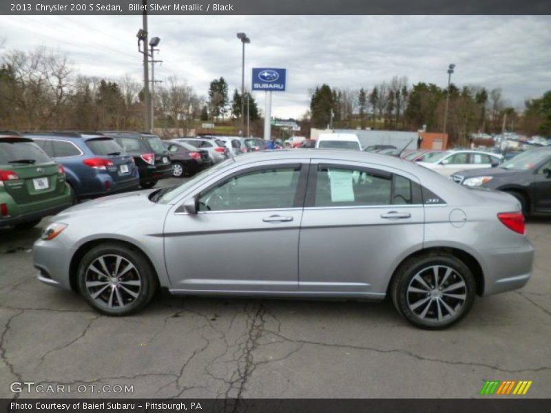 Billet Silver Metallic / Black 2013 Chrysler 200 S Sedan