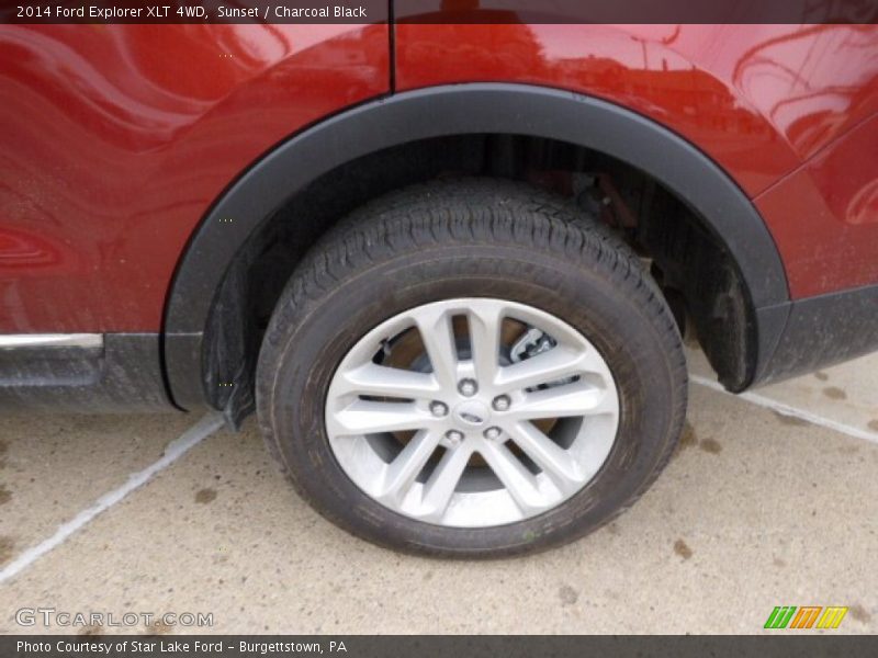 Sunset / Charcoal Black 2014 Ford Explorer XLT 4WD