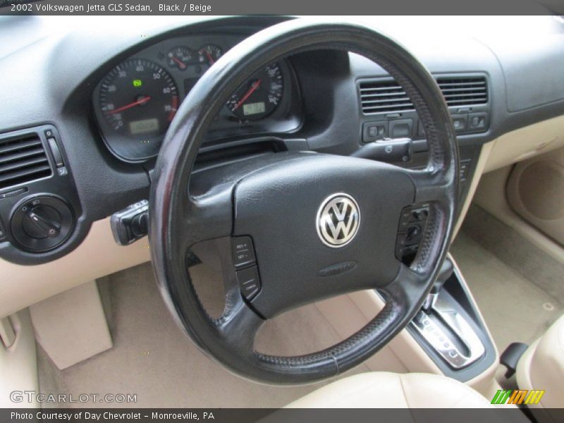 Black / Beige 2002 Volkswagen Jetta GLS Sedan