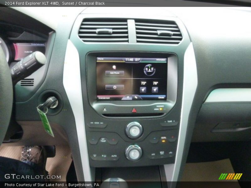 Sunset / Charcoal Black 2014 Ford Explorer XLT 4WD