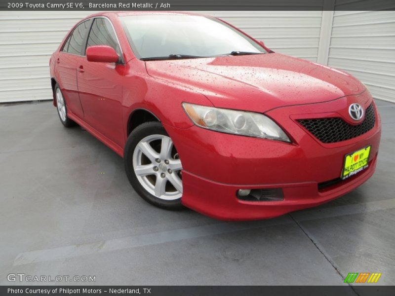 Barcelona Red Metallic / Ash 2009 Toyota Camry SE V6