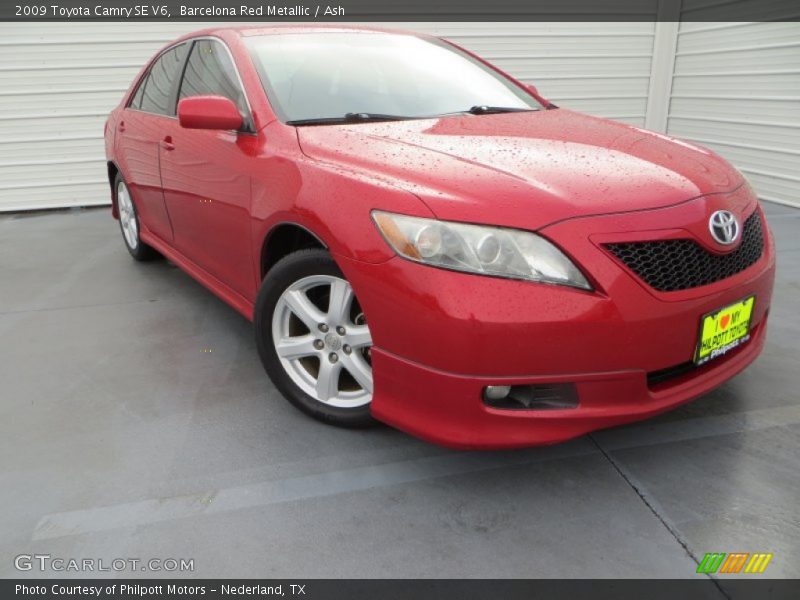 Barcelona Red Metallic / Ash 2009 Toyota Camry SE V6