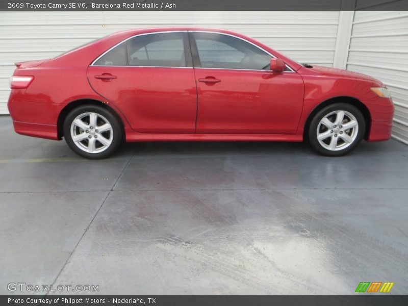 Barcelona Red Metallic / Ash 2009 Toyota Camry SE V6