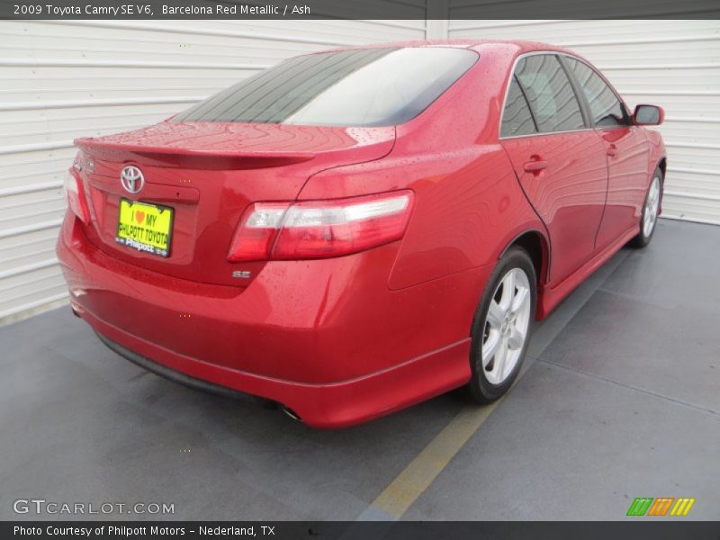 Barcelona Red Metallic / Ash 2009 Toyota Camry SE V6
