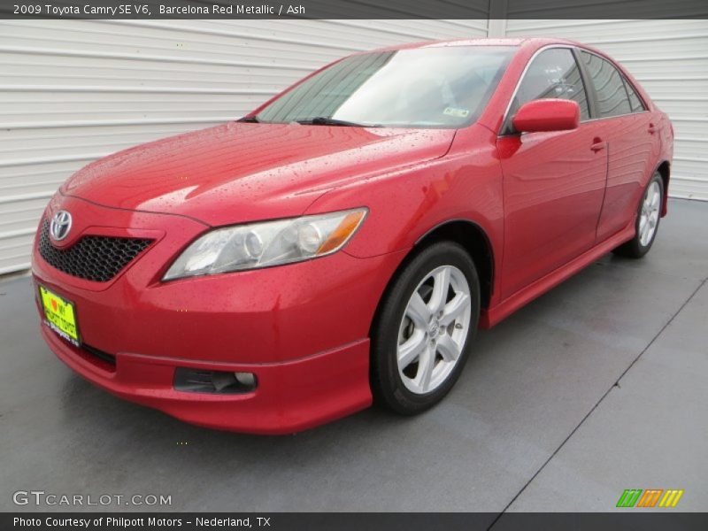 Barcelona Red Metallic / Ash 2009 Toyota Camry SE V6