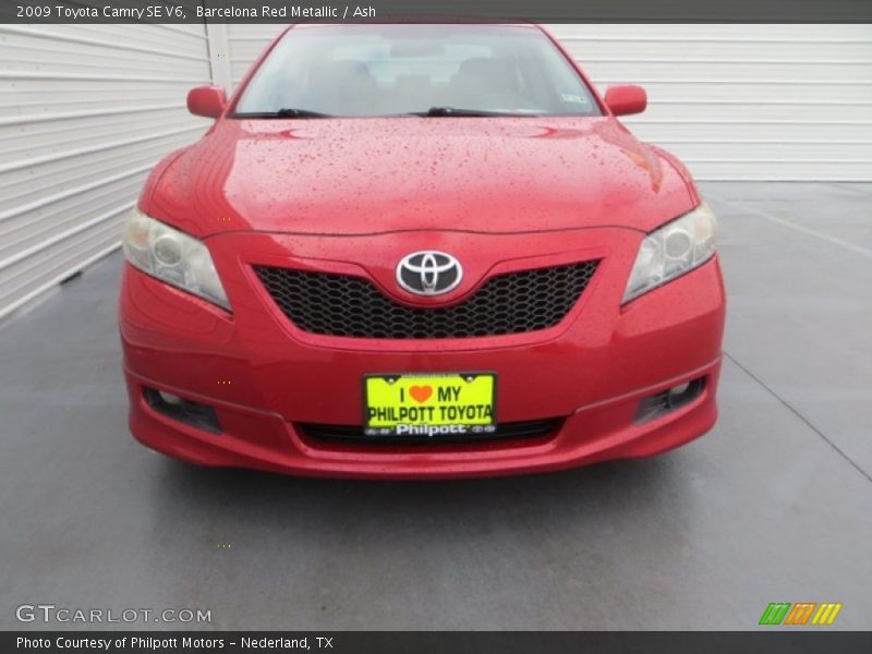 Barcelona Red Metallic / Ash 2009 Toyota Camry SE V6
