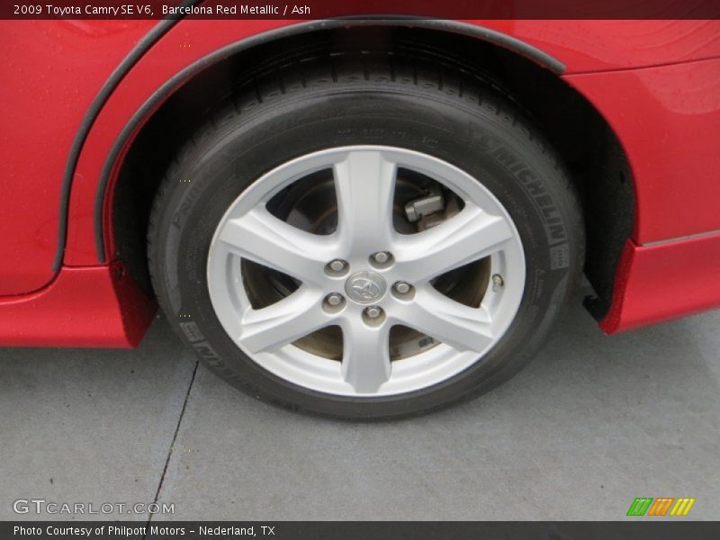 Barcelona Red Metallic / Ash 2009 Toyota Camry SE V6