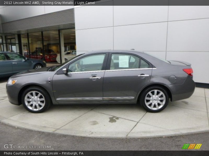 Sterling Gray Metallic / Light Camel 2012 Lincoln MKZ AWD