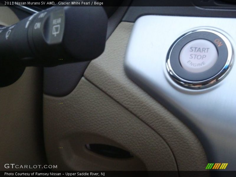 Glacier White Pearl / Beige 2011 Nissan Murano SV AWD