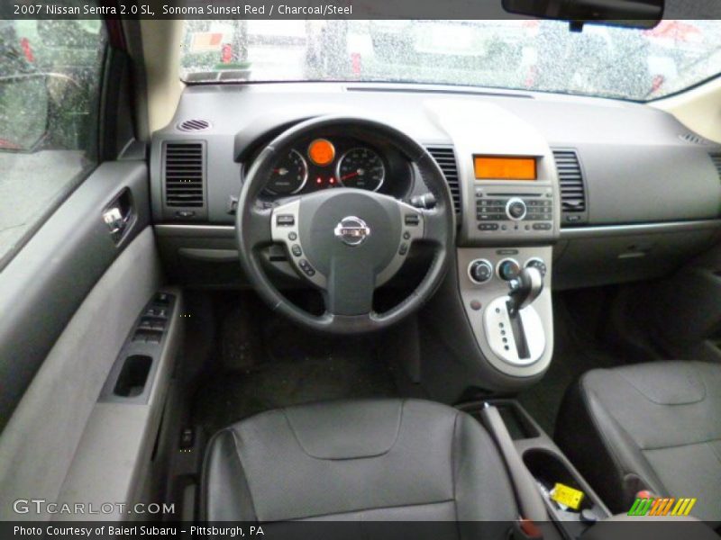 Sonoma Sunset Red / Charcoal/Steel 2007 Nissan Sentra 2.0 SL