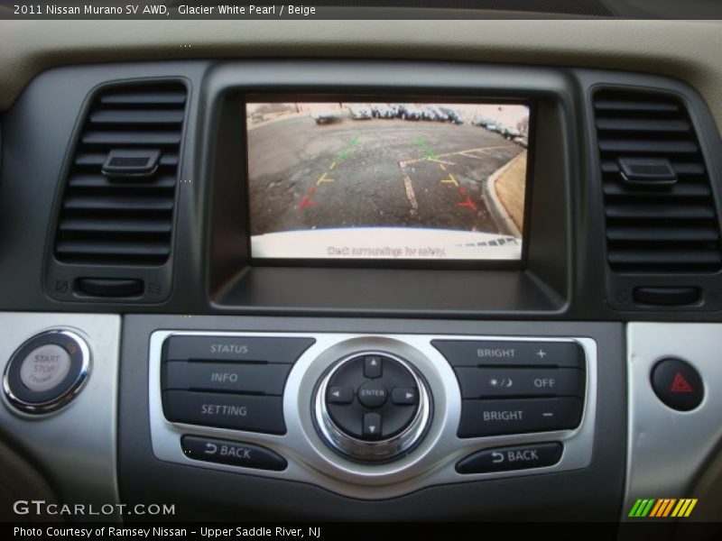 Glacier White Pearl / Beige 2011 Nissan Murano SV AWD