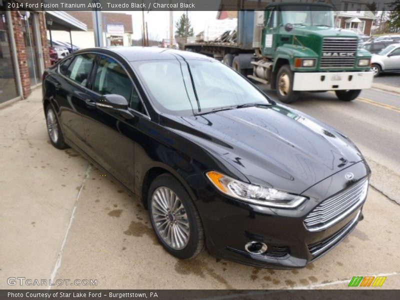 Tuxedo Black / Charcoal Black 2014 Ford Fusion Titanium AWD
