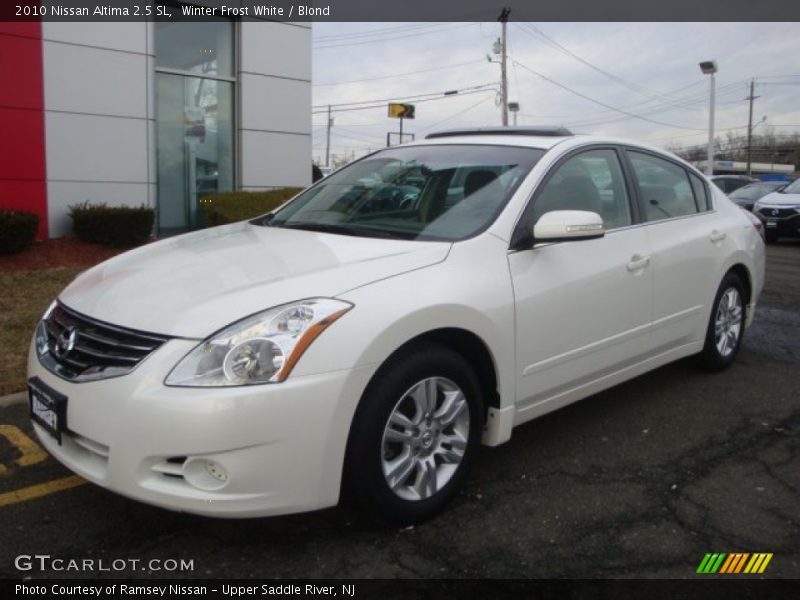 Winter Frost White / Blond 2010 Nissan Altima 2.5 SL