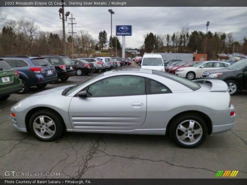 Sterling Silver Metallic / Midnight 2003 Mitsubishi Eclipse GS Coupe
