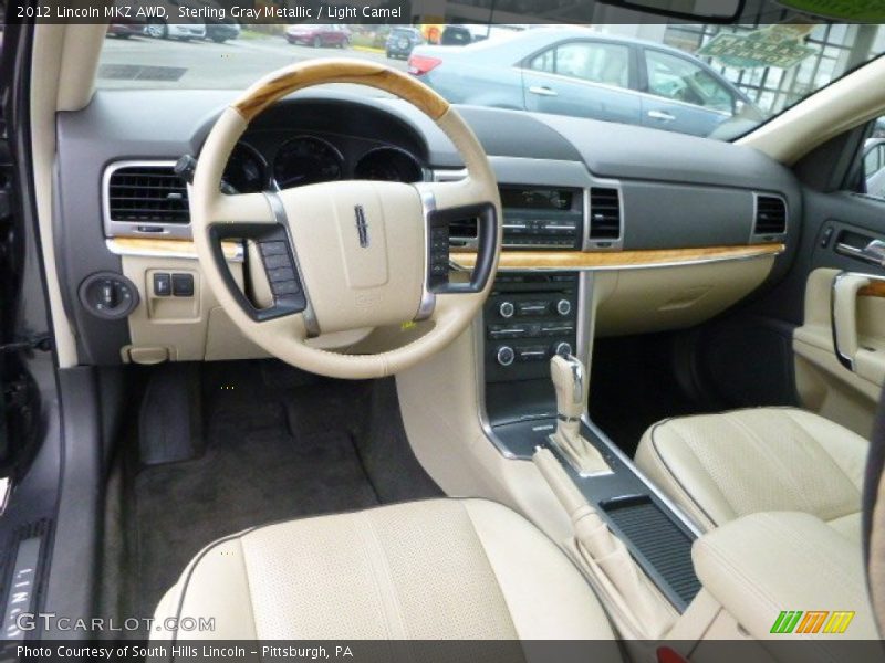Sterling Gray Metallic / Light Camel 2012 Lincoln MKZ AWD