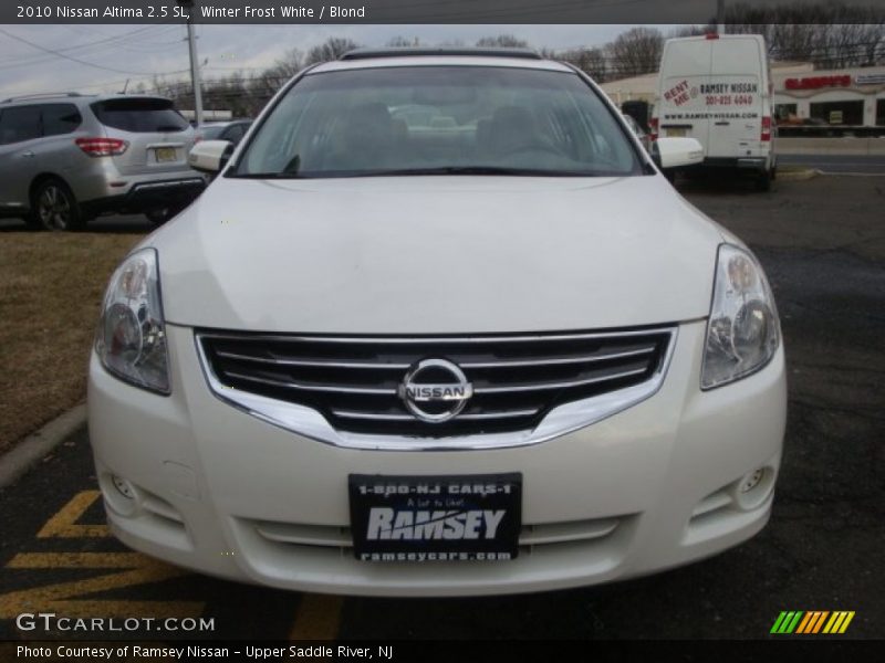 Winter Frost White / Blond 2010 Nissan Altima 2.5 SL