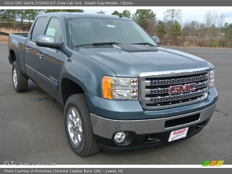 Stealth Gray Metallic / Ebony 2014 GMC Sierra 2500HD SLT Crew Cab 4x4