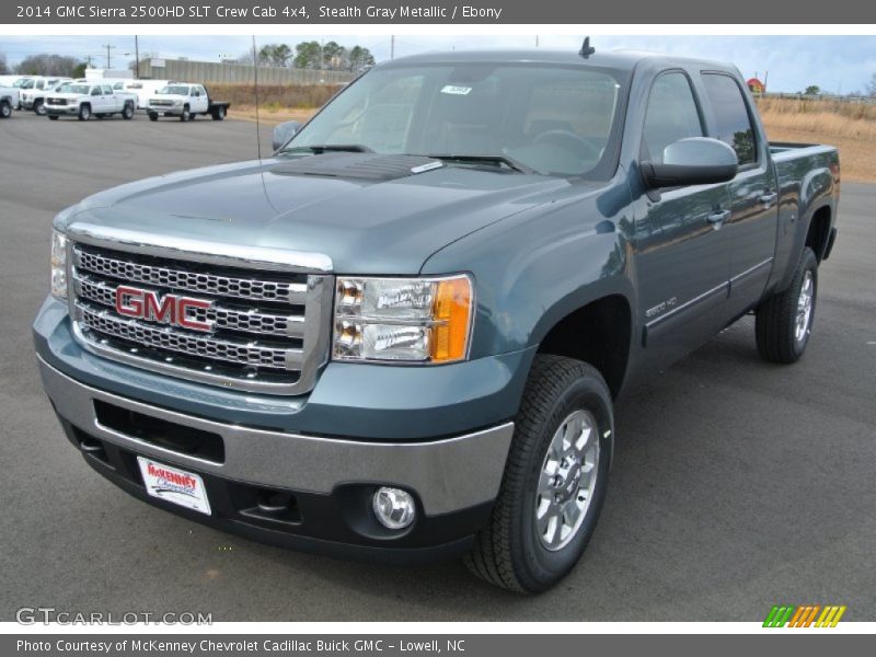 Stealth Gray Metallic / Ebony 2014 GMC Sierra 2500HD SLT Crew Cab 4x4