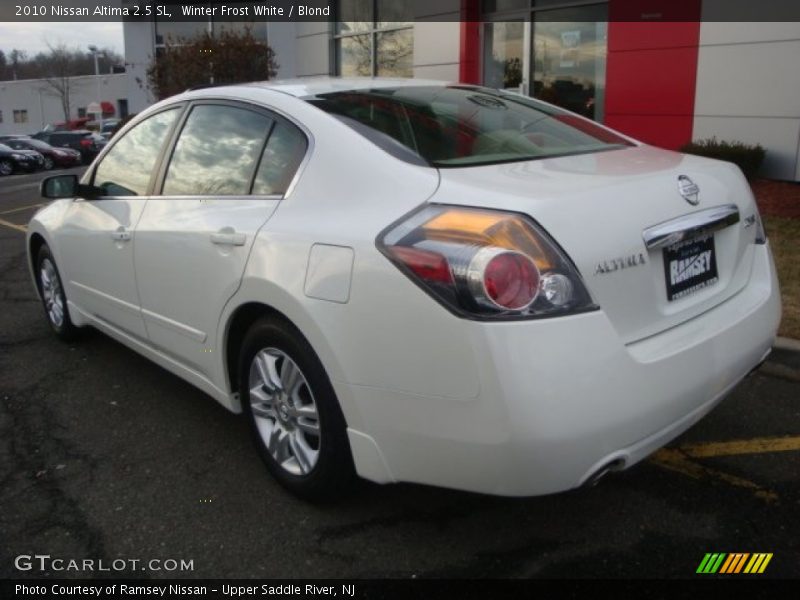 Winter Frost White / Blond 2010 Nissan Altima 2.5 SL