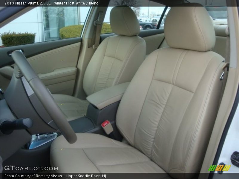 Winter Frost White / Blond 2010 Nissan Altima 2.5 SL