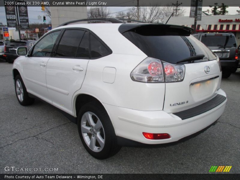 Crystal White Pearl / Light Gray 2006 Lexus RX 330 AWD