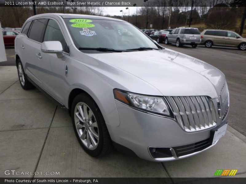 Ingot Silver Metallic / Charcoal Black 2011 Lincoln MKT AWD EcoBoost