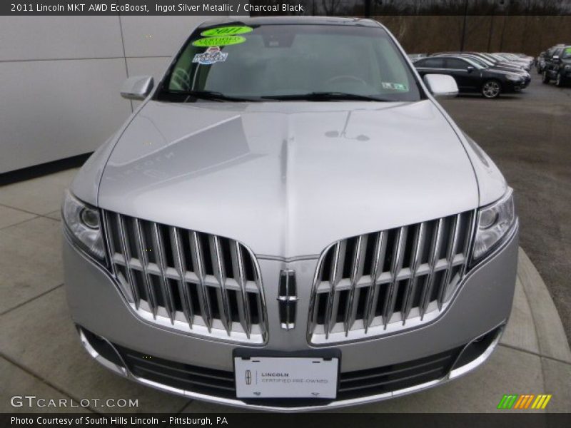Ingot Silver Metallic / Charcoal Black 2011 Lincoln MKT AWD EcoBoost