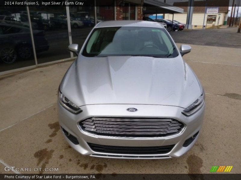 Ingot Silver / Earth Gray 2014 Ford Fusion S