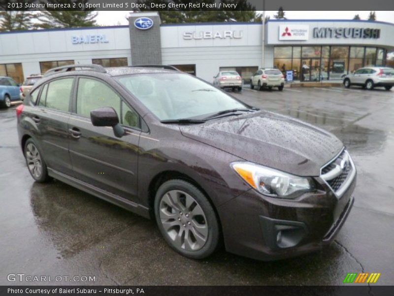 Deep Cherry Red Pearl / Ivory 2013 Subaru Impreza 2.0i Sport Limited 5 Door