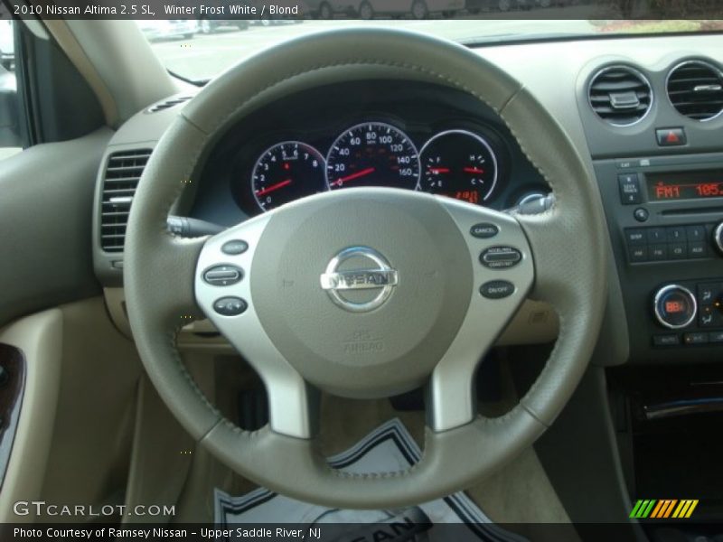 Winter Frost White / Blond 2010 Nissan Altima 2.5 SL