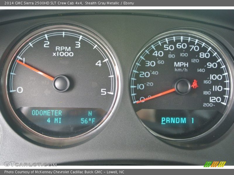 Stealth Gray Metallic / Ebony 2014 GMC Sierra 2500HD SLT Crew Cab 4x4