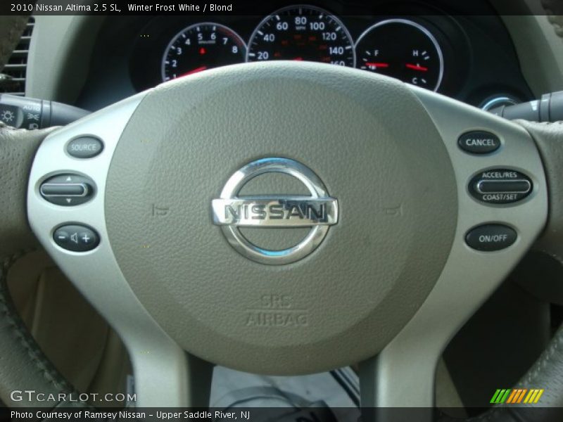 Winter Frost White / Blond 2010 Nissan Altima 2.5 SL
