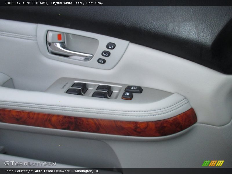 Crystal White Pearl / Light Gray 2006 Lexus RX 330 AWD