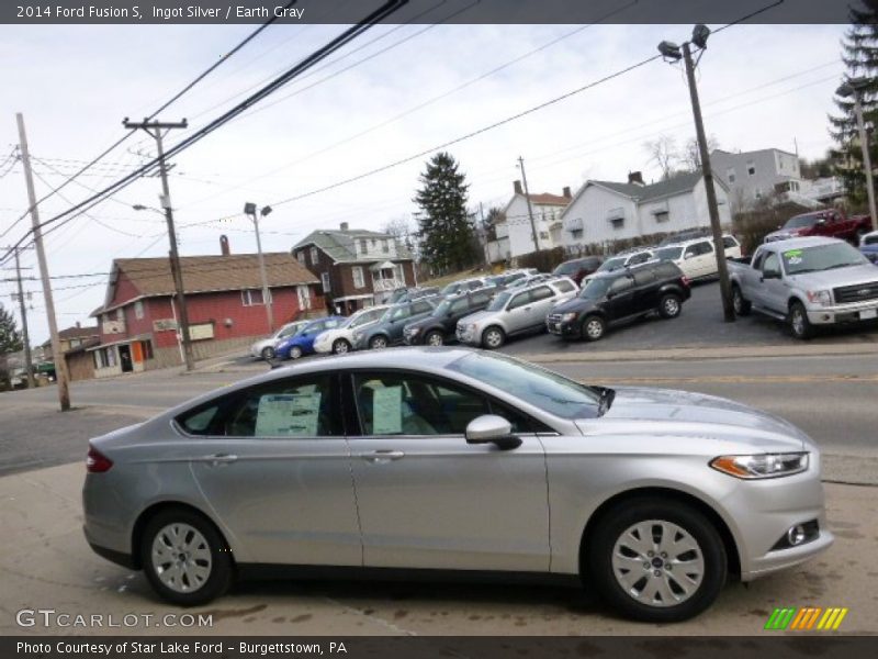Ingot Silver / Earth Gray 2014 Ford Fusion S