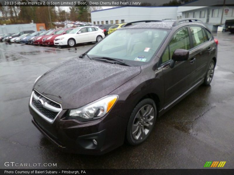 Deep Cherry Red Pearl / Ivory 2013 Subaru Impreza 2.0i Sport Limited 5 Door