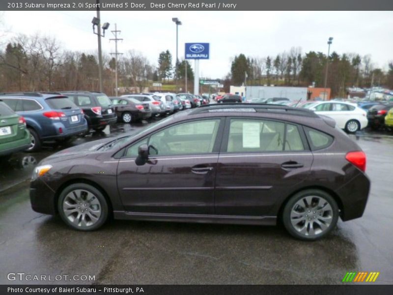 Deep Cherry Red Pearl / Ivory 2013 Subaru Impreza 2.0i Sport Limited 5 Door