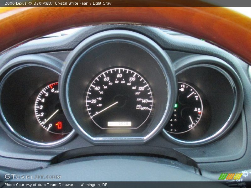 Crystal White Pearl / Light Gray 2006 Lexus RX 330 AWD