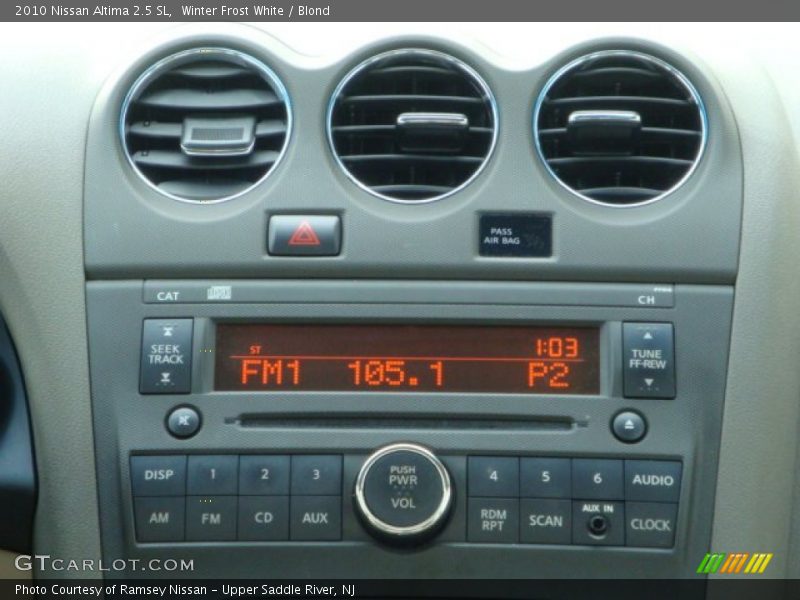 Winter Frost White / Blond 2010 Nissan Altima 2.5 SL
