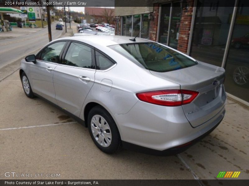 Ingot Silver / Earth Gray 2014 Ford Fusion S