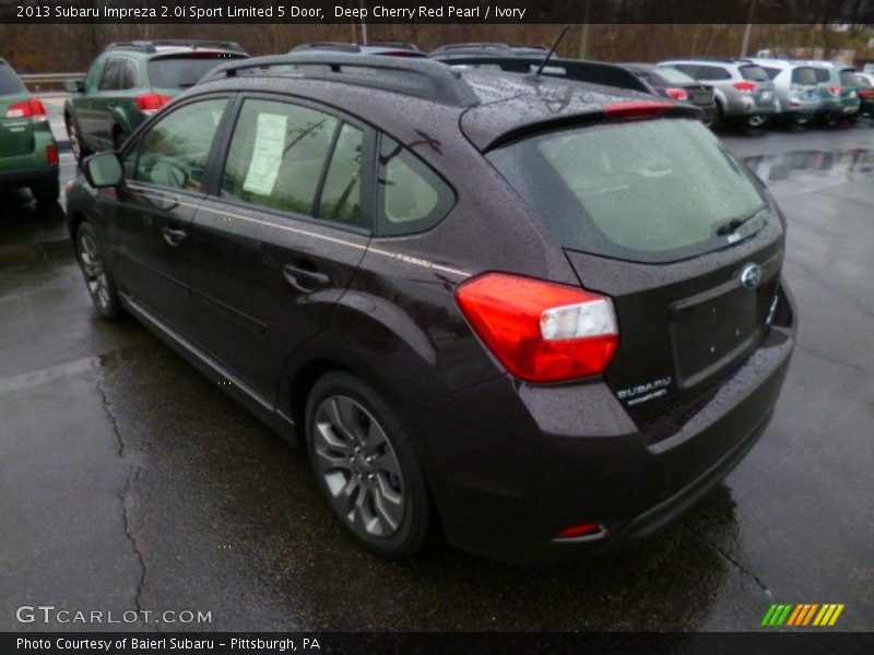 Deep Cherry Red Pearl / Ivory 2013 Subaru Impreza 2.0i Sport Limited 5 Door
