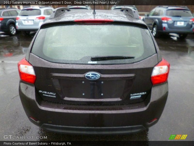 Deep Cherry Red Pearl / Ivory 2013 Subaru Impreza 2.0i Sport Limited 5 Door