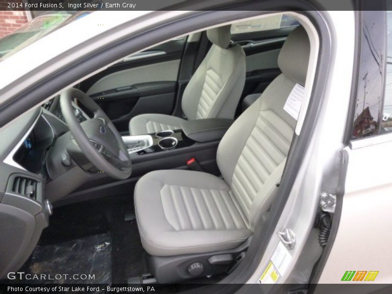 Ingot Silver / Earth Gray 2014 Ford Fusion S