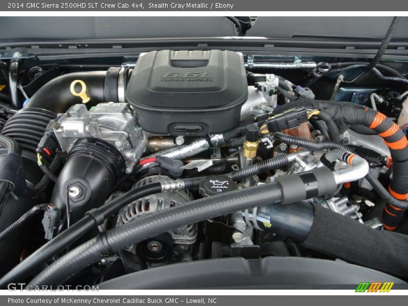 Stealth Gray Metallic / Ebony 2014 GMC Sierra 2500HD SLT Crew Cab 4x4