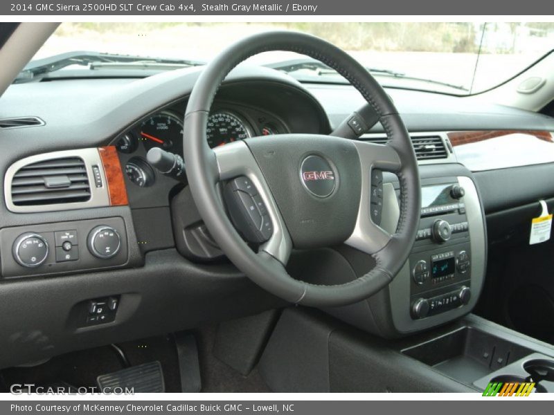 Stealth Gray Metallic / Ebony 2014 GMC Sierra 2500HD SLT Crew Cab 4x4