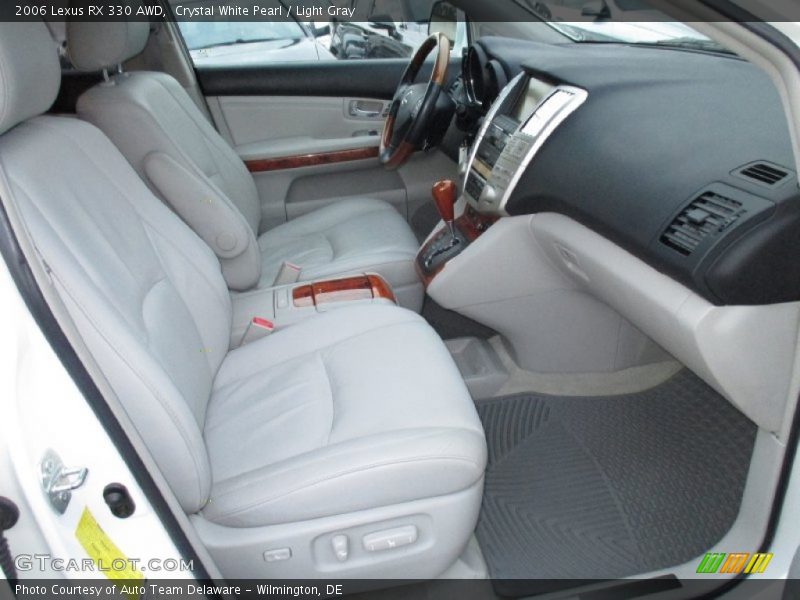 Crystal White Pearl / Light Gray 2006 Lexus RX 330 AWD