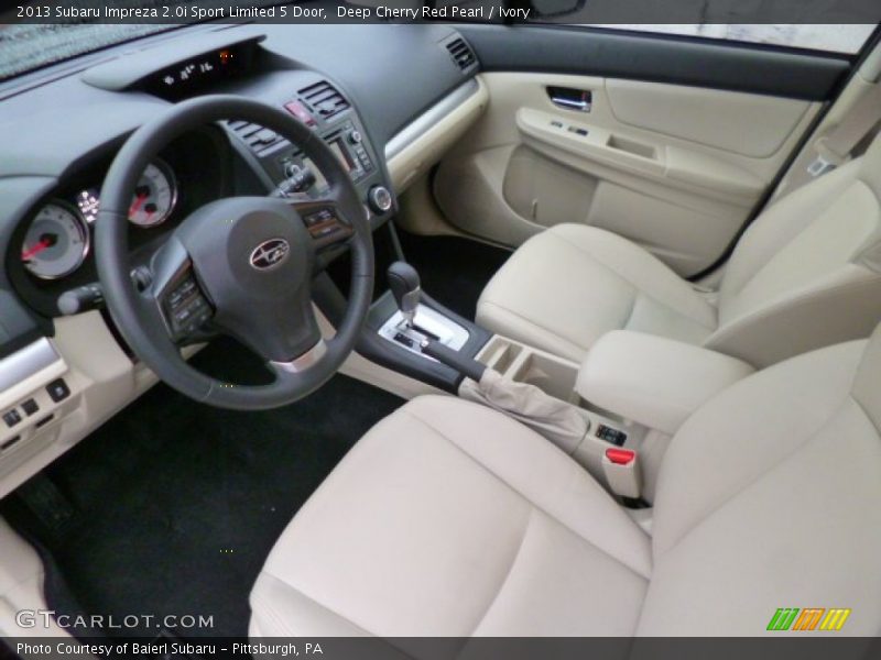Deep Cherry Red Pearl / Ivory 2013 Subaru Impreza 2.0i Sport Limited 5 Door