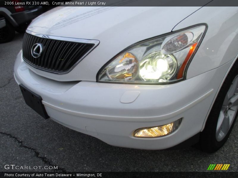 Crystal White Pearl / Light Gray 2006 Lexus RX 330 AWD