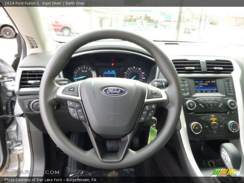Ingot Silver / Earth Gray 2014 Ford Fusion S