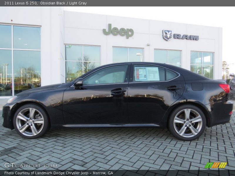 Obsidian Black / Light Gray 2011 Lexus IS 250